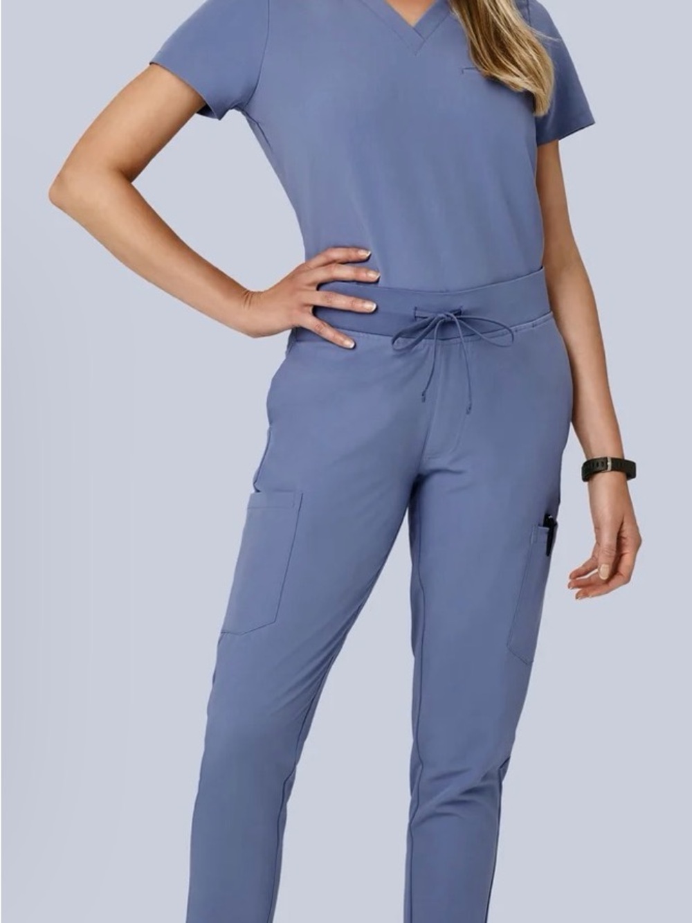 Mandala One Pocket Top XL and 9 pocket Joggers Large in Periwinkle—- NEVER WORN